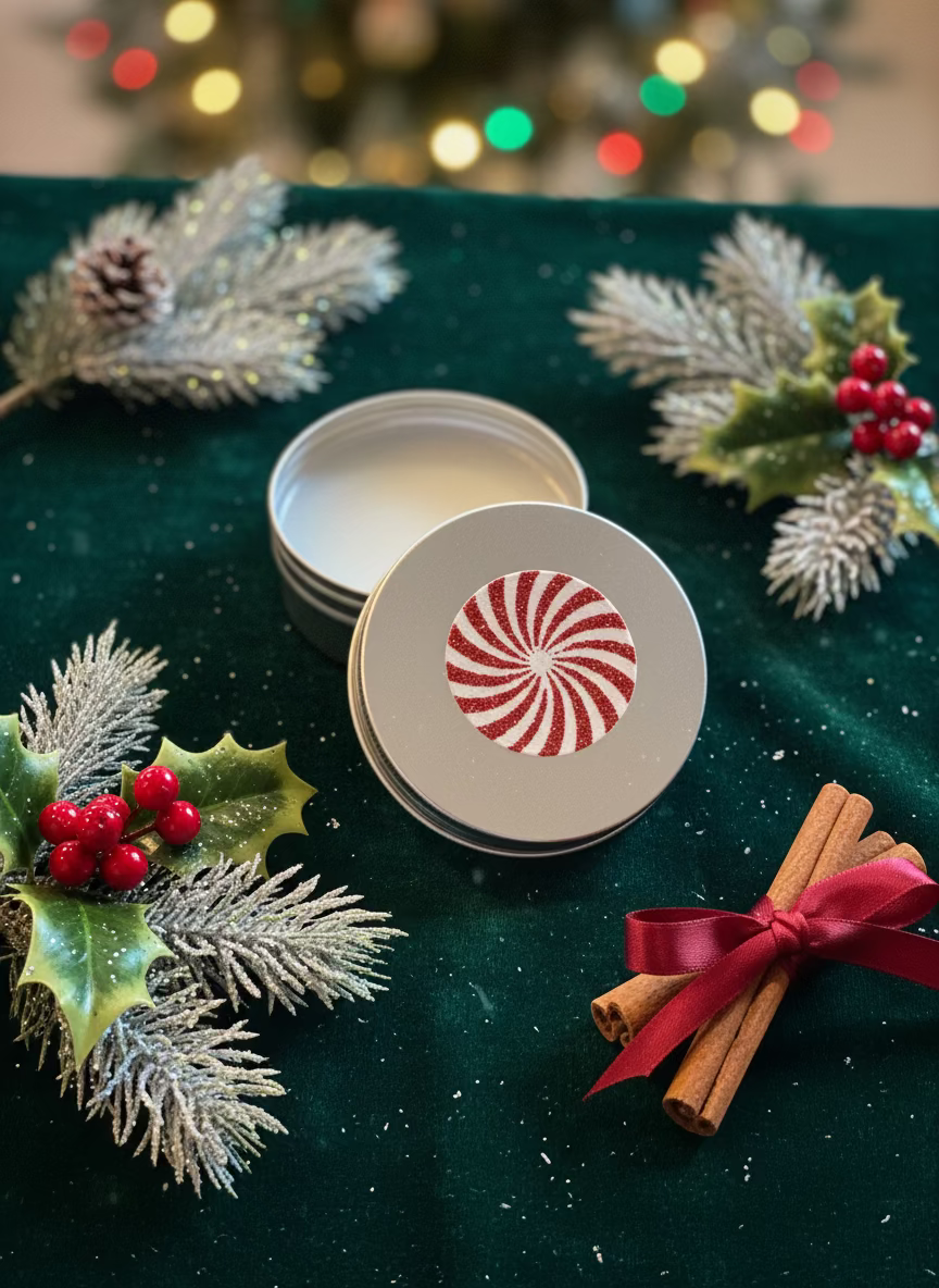 π Candy cane tallow balm
