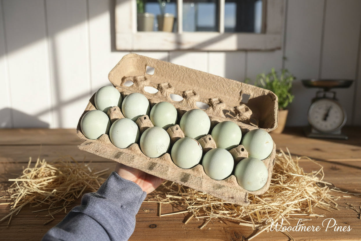 Ameraucana hatching eggs- 1 dozen- LOCAL PICKUP ONLY