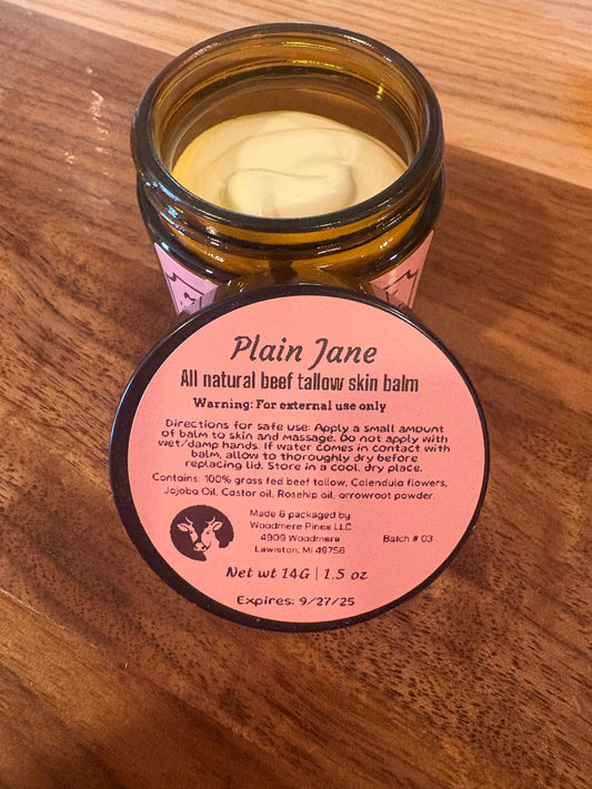 Plain Jane- Calendula infused whipped tallow