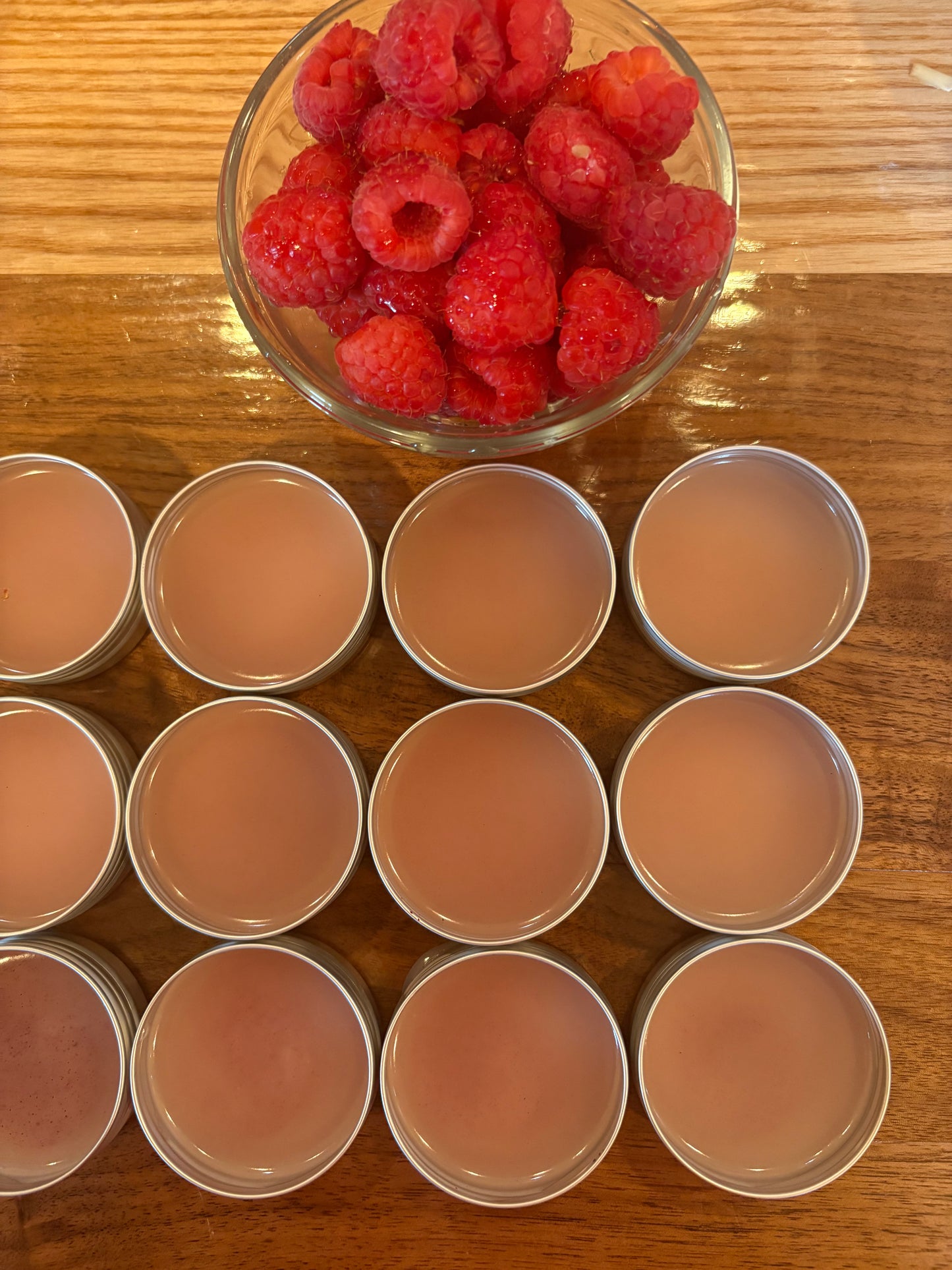 Raspberry tallow lip balm