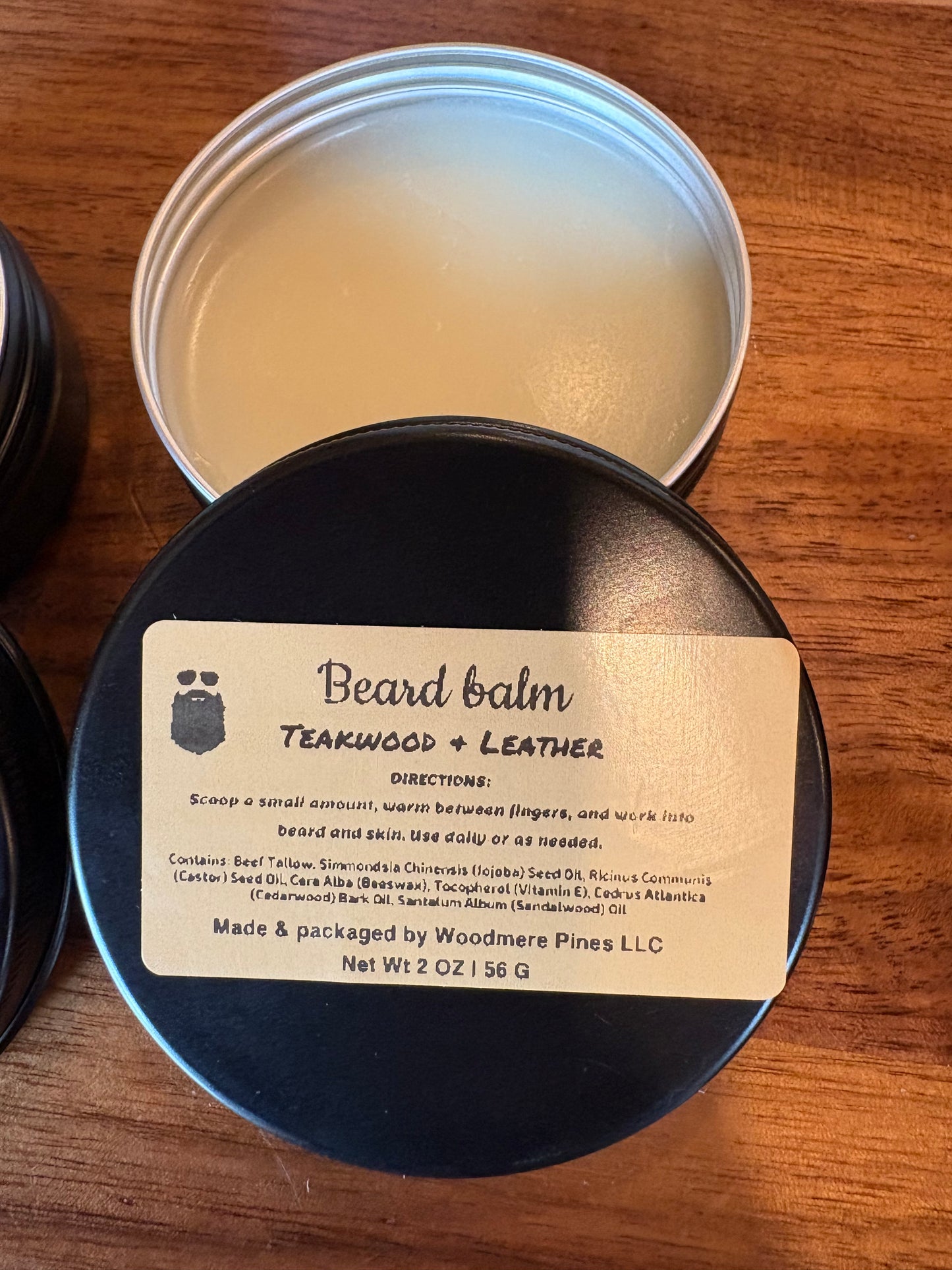 Beard balm- Teakwood+leather
