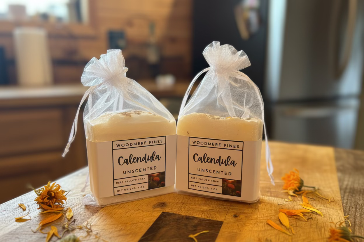 Woodmere Pines Cold process tallow soap 🧼