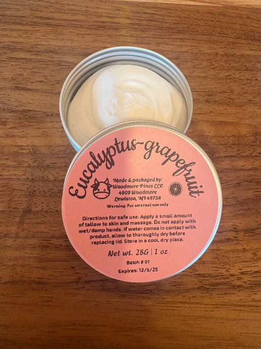NEW eucalyptus grapefruit- 1 oz tin